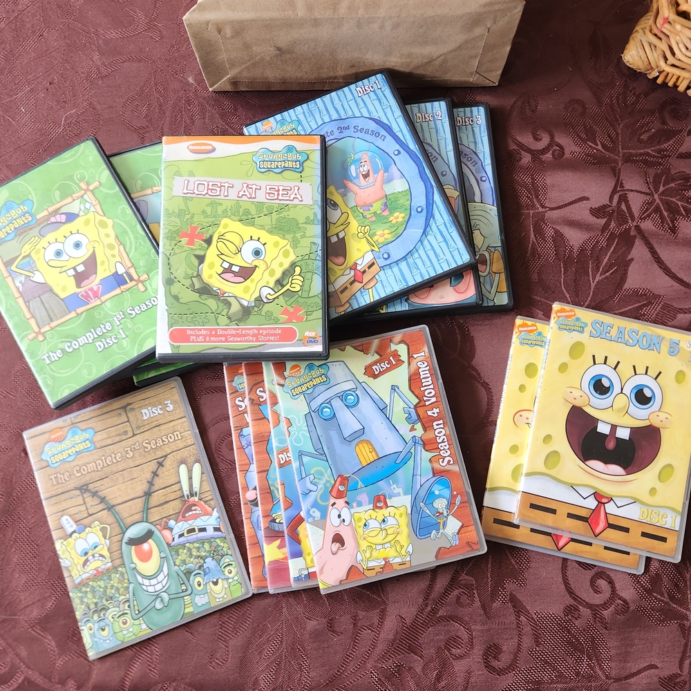 ****SOLD*****🍍 SpongeBob SquarePants DVD Bundle – Multiple Seasons